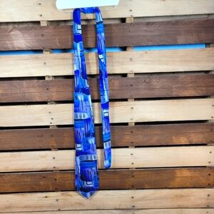 J. Garcia Blue and Purple Geometric Men's Tie